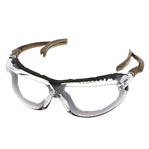 [ミドリ安全] 保護めがね 作業用 曇り止め UVカット 角度調整可 防塵性 MRP102 ブラウン